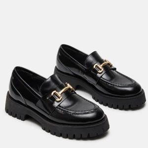 Women’s leather loafers - platform